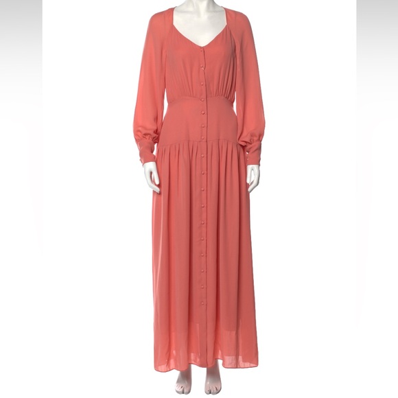 Iris & Ink Pink Maxi Dress Size Medium - Picture 1 of 3